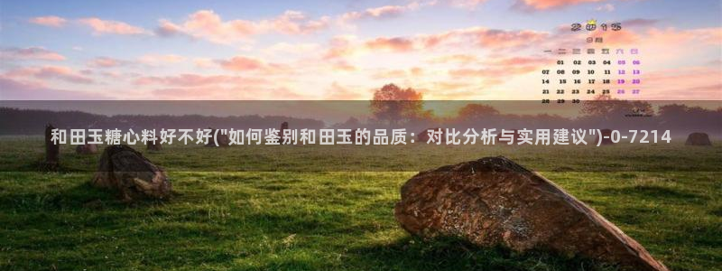 糖心vlog许木学长：和田玉糖心料好不好(\