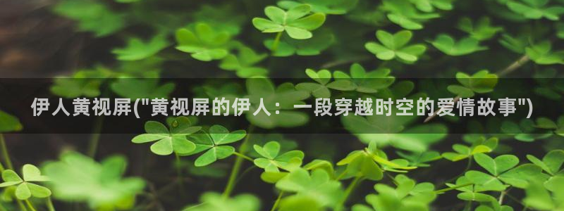 伊人老妈视屏：伊人黄视屏(\